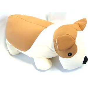   Micro Beads BROWN / BEIGE TERRIER DOG Cushion/ Pillow 