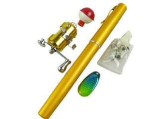   Mini Portable Travel Outdoor Pen Fishing Fish Rod Stick Kit  
