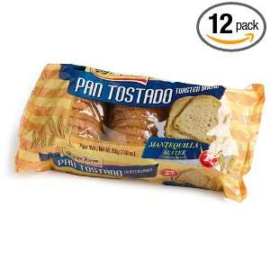 La Torre Pan Tostado (Toasted Bread) Butter Flavore, 7 Ounce Packages 