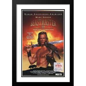  Beastmaster III Braxus 32x45 Framed and Double Matted 