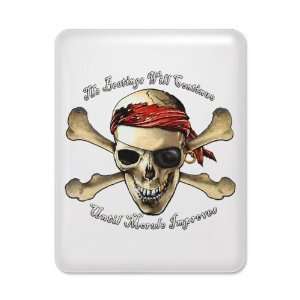  iPad Case White Pirate Beatings Will Continue Until Morale 
