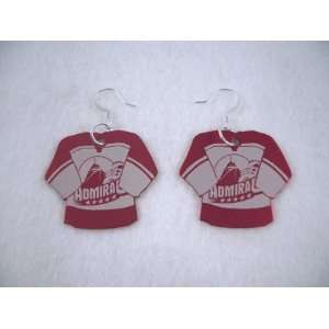  Norfolk Admirals Hockey Jersey Earrings