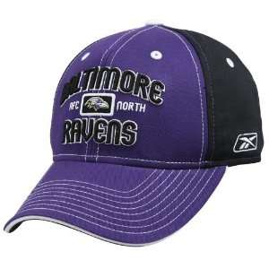 Reebok Baltimore Ravens Topstitch Athletic Hat  Sports 