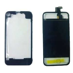  Transparent iPhone 4 4G Front Glass Digitizer +LCD +Back 