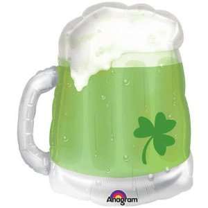  Cute Green Beer Mug St. Patricks Day 23 Mylar Balloon 