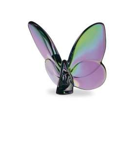 Description Baccarat #2601482, Lucky Butterfly Iridescent Clear. Item 
