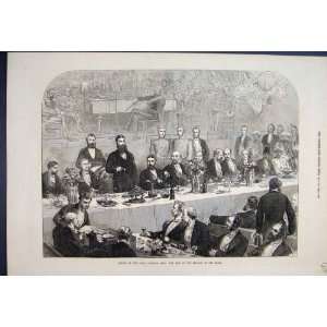   1872 Dinner Royal Literary King Belgians Chair Print