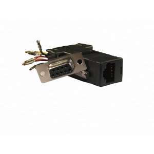  Black DB9 Female To RJ45 Adapter Electronics