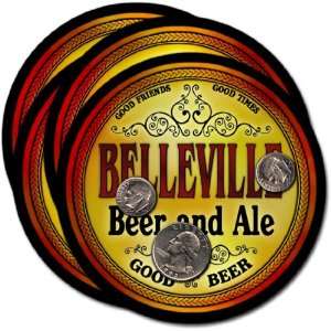  Belleville , NJ Beer & Ale Coasters   4pk 