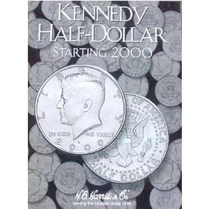   NEW HARRIS KENNEDY HALF DOLLAR 2000  COIN FOLDER 2642 