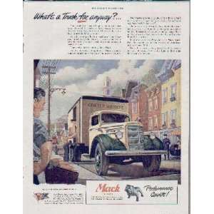 Whats a Truck for, anyway?  1945 Mack Trucks War Bond Ad, A3788A 