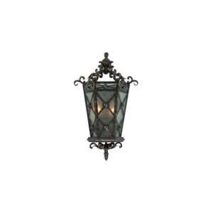   Tudor 2 Light Wall Sconce in French Marble with Frosted Water glass