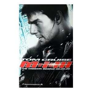 MISSION IMPOSSIBLE 3 ORIGINAL MOVIE POSTER D/S TOM CRUISE   27x40 