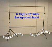 BLACK+WHITE 10x12 BACKDROP & 10 W x 8 H SUPPORT BACKGROUND STAND 