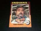 Tom Hall Signed Auto 1975 Topps card  