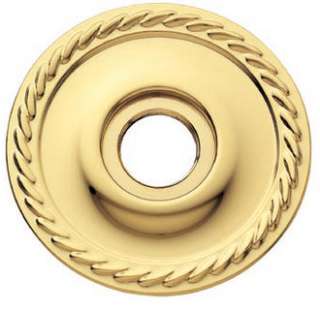 Baldwin 5149003 Lifetime Polished Brass Pair of Estate Rosettes for 