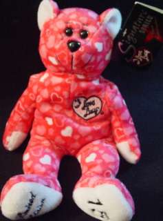 COLLECTICRITTERS I LOVE LUCY #15 Pink Heart BEAR MWMT  