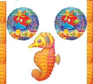 Seahorse Balloon Ocean animal luau beach party supplies  