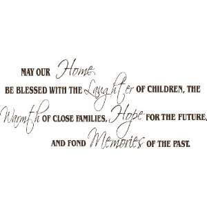 May Our Home Be Blessed Wall Quote, Wall Decor, Wall Art, Home, Family 