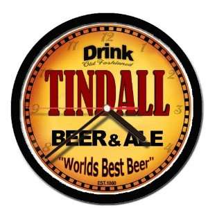  TINDALL beer and ale cerveza wall clock 