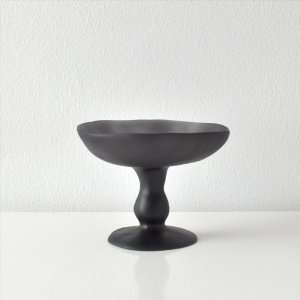  Tina Frey Designs Small Pedestal Bowl   Grey