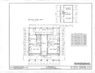 Evereux, an Antebellum Mansion, house blueprints  