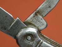 RARE Old BARMER EXPORT Co Folding Pocket Knife Tool  