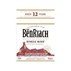  2012 Benriach Single Malt Scotch Whisky 750ml Grocery 