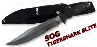 SOG Tigershark 2.0 Serrated w/ Sheath TE01 N  