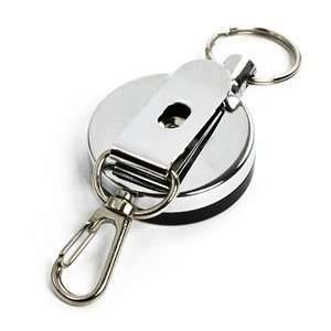   Reel Key/ID Badge with Belt Clip & Chain Pull Ring + Cosmos Cable Tie
