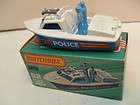 1978 MATCHBOX LESNEY SUPERFAST #52 POLICE LAUNCH BOAT MINT NEW IN BOX