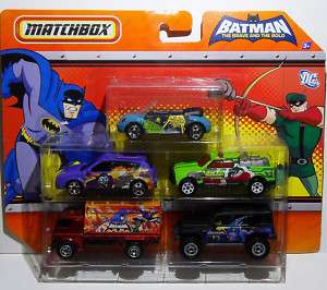 MATCHBOX   BATMAN   The Brave and The Bold   5 Car Set  