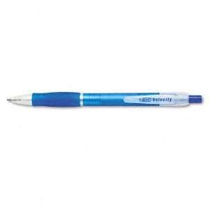 BIC  Velocity Retractable Ballpoint Pen, Blue Ink, Medium    Sold as 