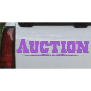  Purple 20in X 5.0in    Auction Decal Window Sign Business 