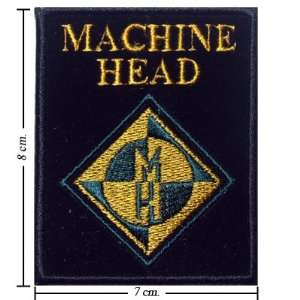 Machine Head Patch Music Band Logo I Embroidered Iron on Patches Free 