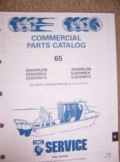 1991 Evinrude Johnson 65 Commercial Catalog SJ65WMLK S  