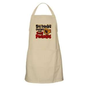  Apron Khaki Big Trouble Comes In Small Packages 