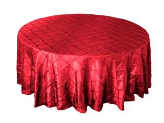108 Round PINTUCK tablecloth   20 COLORS  