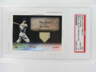 2009 Topps Tribute Lou Gehrig Jersey Pinstripe PSA GM10  