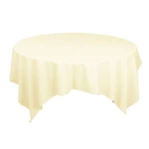  72 inch x 72 inch Square Ivory Overlay (Polyester) 10 pack 