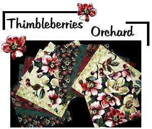 THIMBLEBERRIES ORCHARD Quilt Squares CHARMS Fabric  