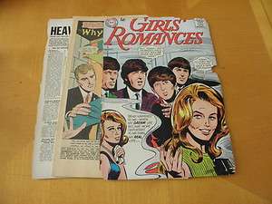    Romances 109 Gene Colan Beatles cover + story 1964 Great cover FAIR