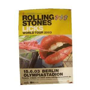  The Rolling Stones Poster Tour Berlin 2003 Concert 
