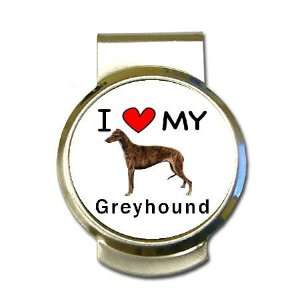  I Love My Greyhound Money Clip