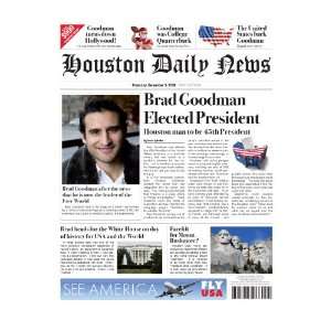  Personalized Fake Newspaper Page New President Everything 
