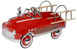 NEW CHILDS CLASSIC VINTAGE COMET FIRE ENGINE TRUCK RIDE ON PEDAL CAR 