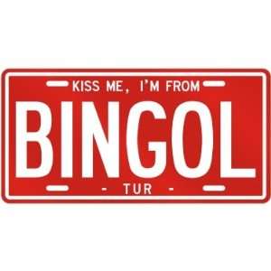 NEW  KISS ME , I AM FROM BINGOL  TURKEY LICENSE PLATE SIGN CITY 