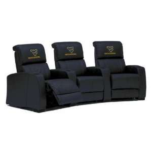   WVU Mountaineers Leather Theater Seating/Chair 3pc