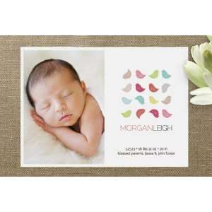  Colorful Birdies Birth Announcements Health & Personal 