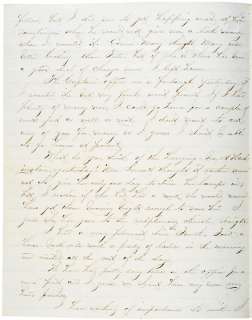 Letter July 8, 1865, Lincoln Conspirator Hangings  